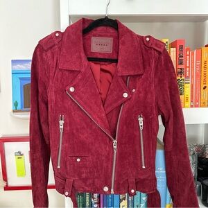 Blank NYC Suede Leather Moto Jacket